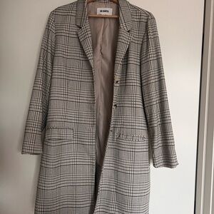 BB Dakota Black and White Plaid Blazer